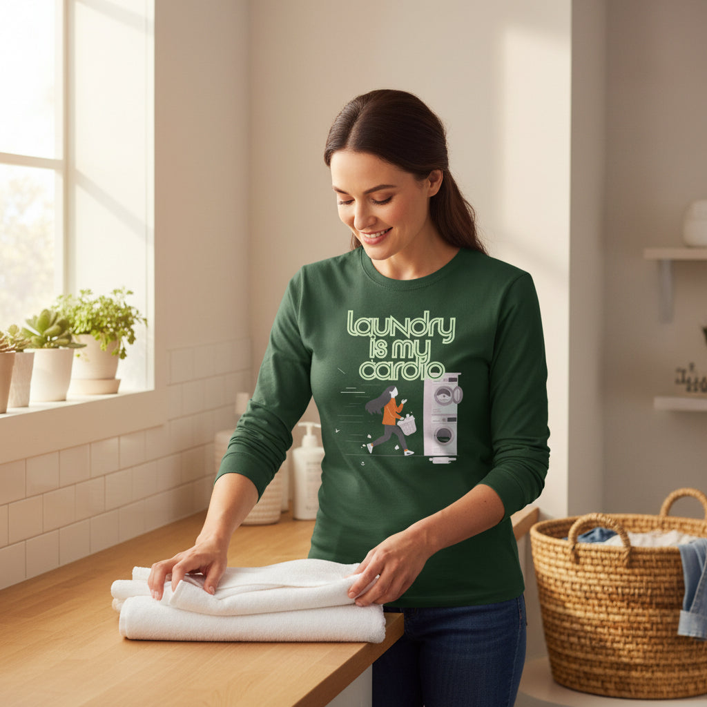Laundry Is My Cardio Long Sleeve Tee